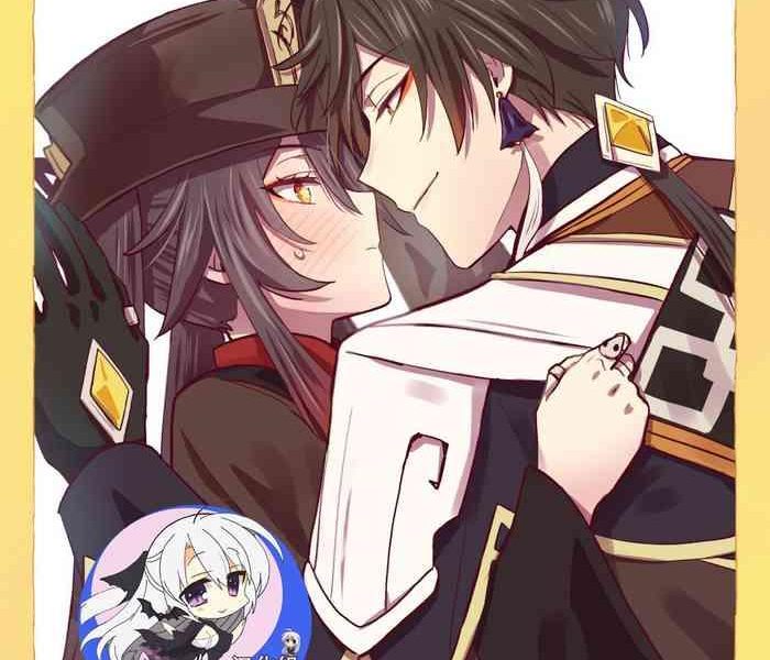 zhongli x hu tao love story hentai doujinshi cover